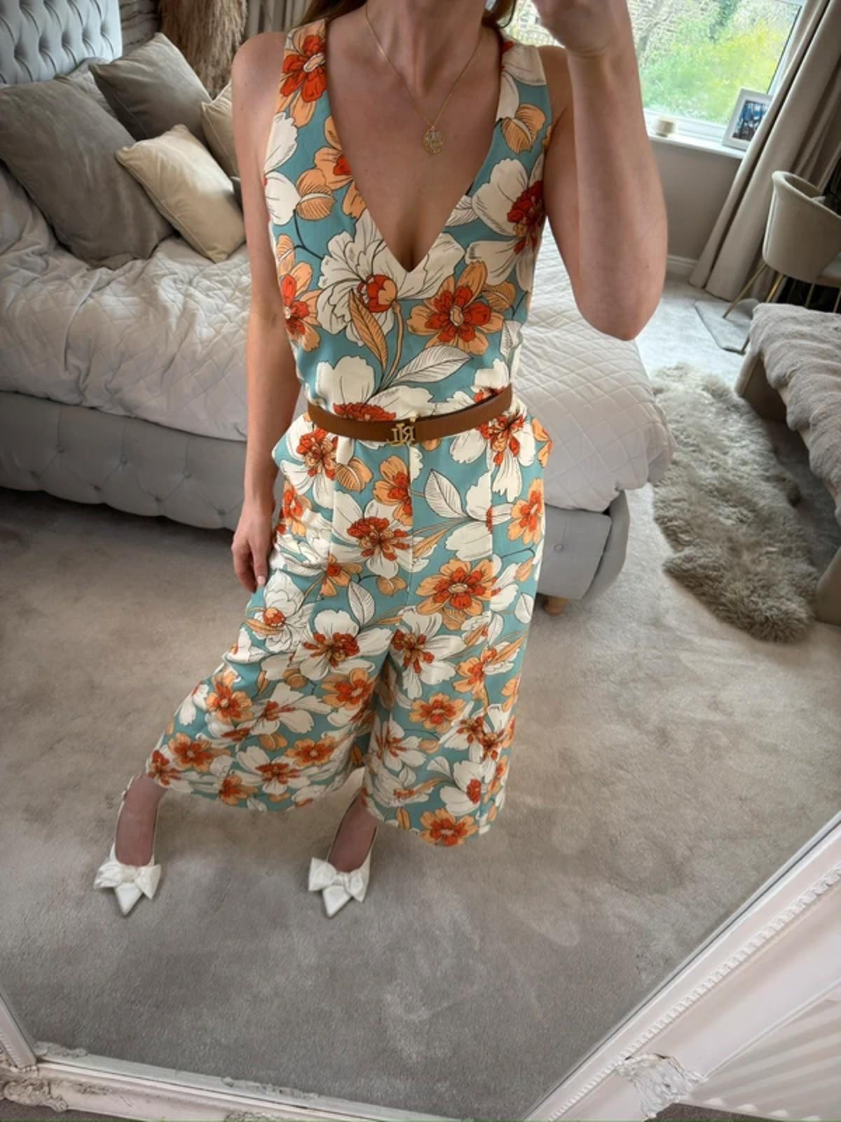 Next Floral Cropped Jumpsuit 14