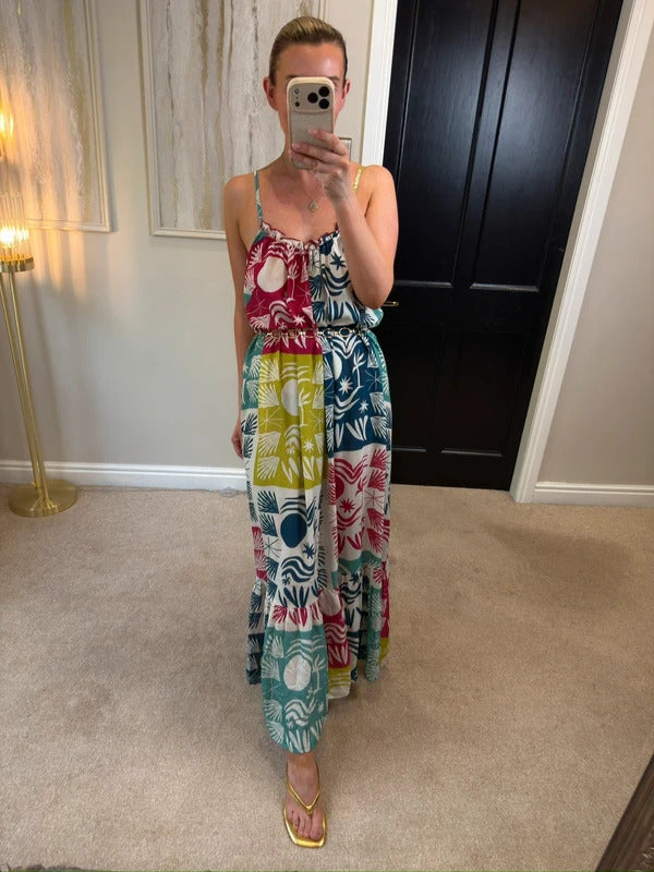 BNWT Anthropologie The Malika Gauze Maxi Dress by Celandine Daniella Manini XS