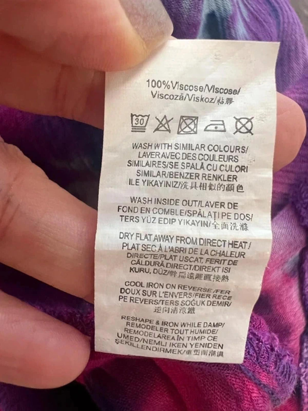 Missguided Pink & Purple Tie Dye Boho Mini Dress 4