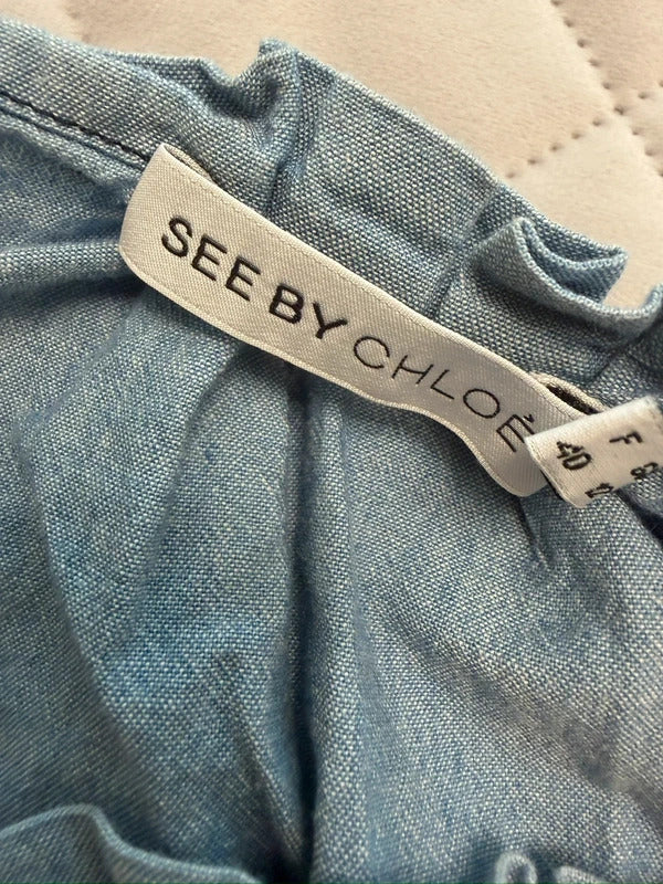 See By Chloe Denim Mini Dress 12