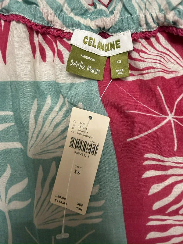 BNWT Anthropologie The Malika Gauze Maxi Dress by Celandine Daniella Manini XS