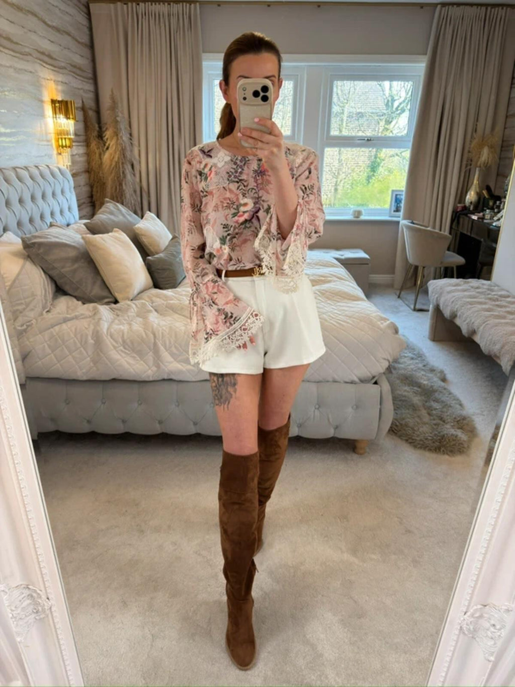 Per Una Pink Lace Boho Blouse 12