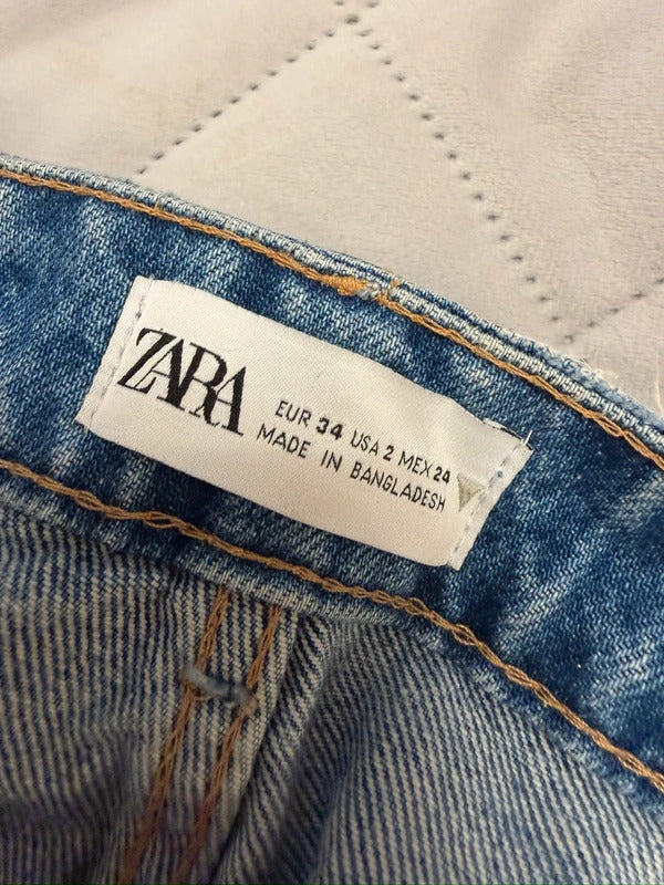 Zara Denim Raw Hem Shorts 6
