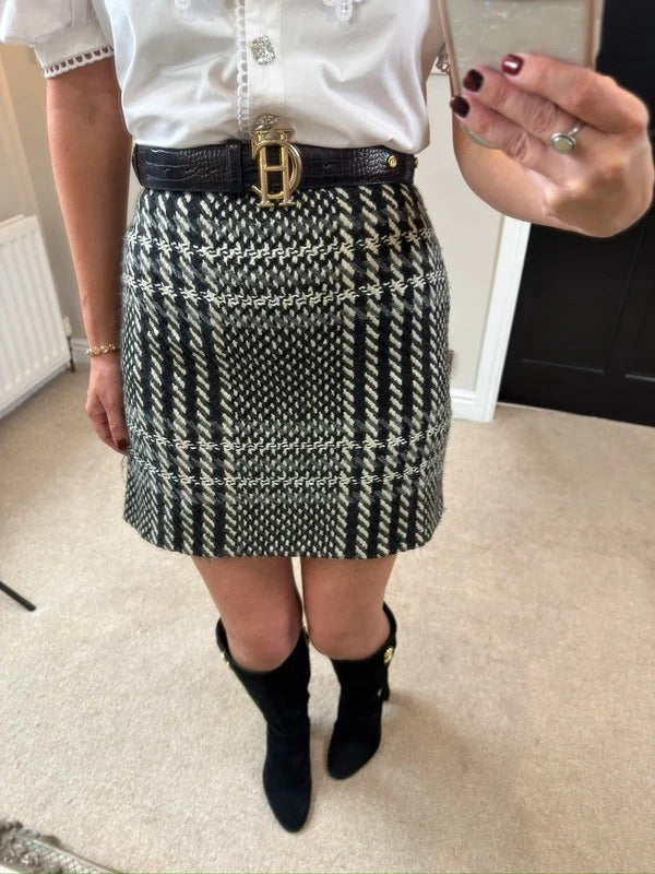 Karen Millen Wool Mini Skirt 6/8