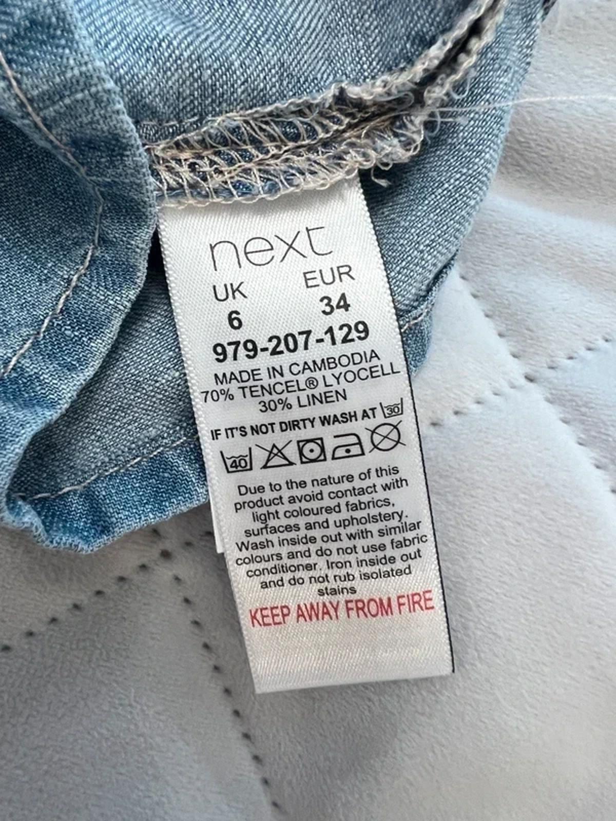 Next Denim Asymmetrical Playsuit 6