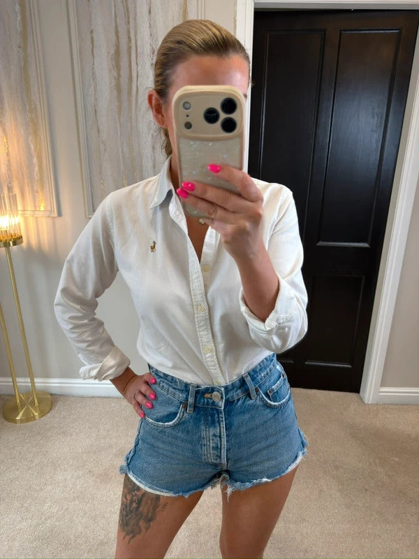 Zara Denim Raw Hem Shorts 6