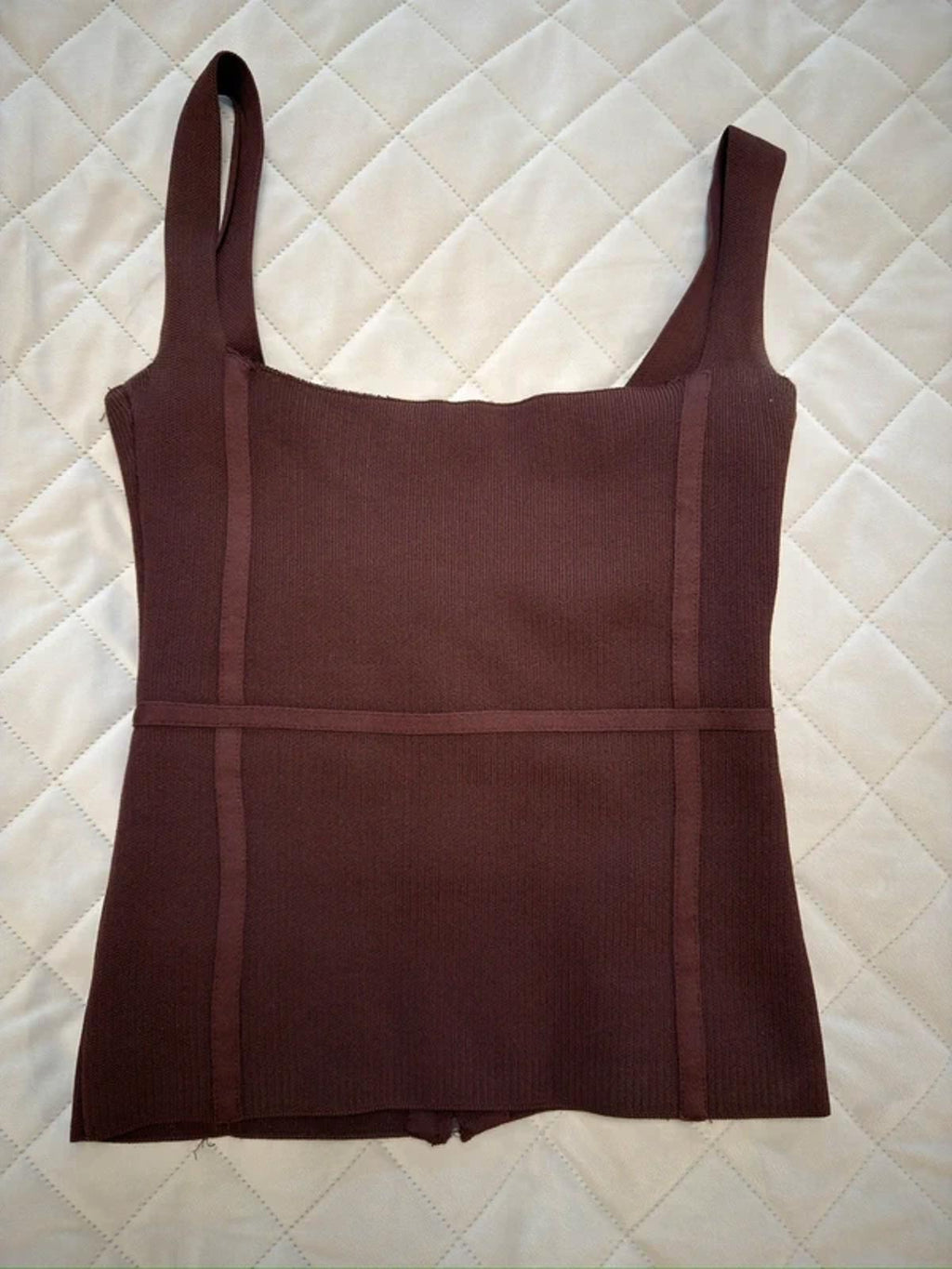 Zara Brown Knitted Top XS