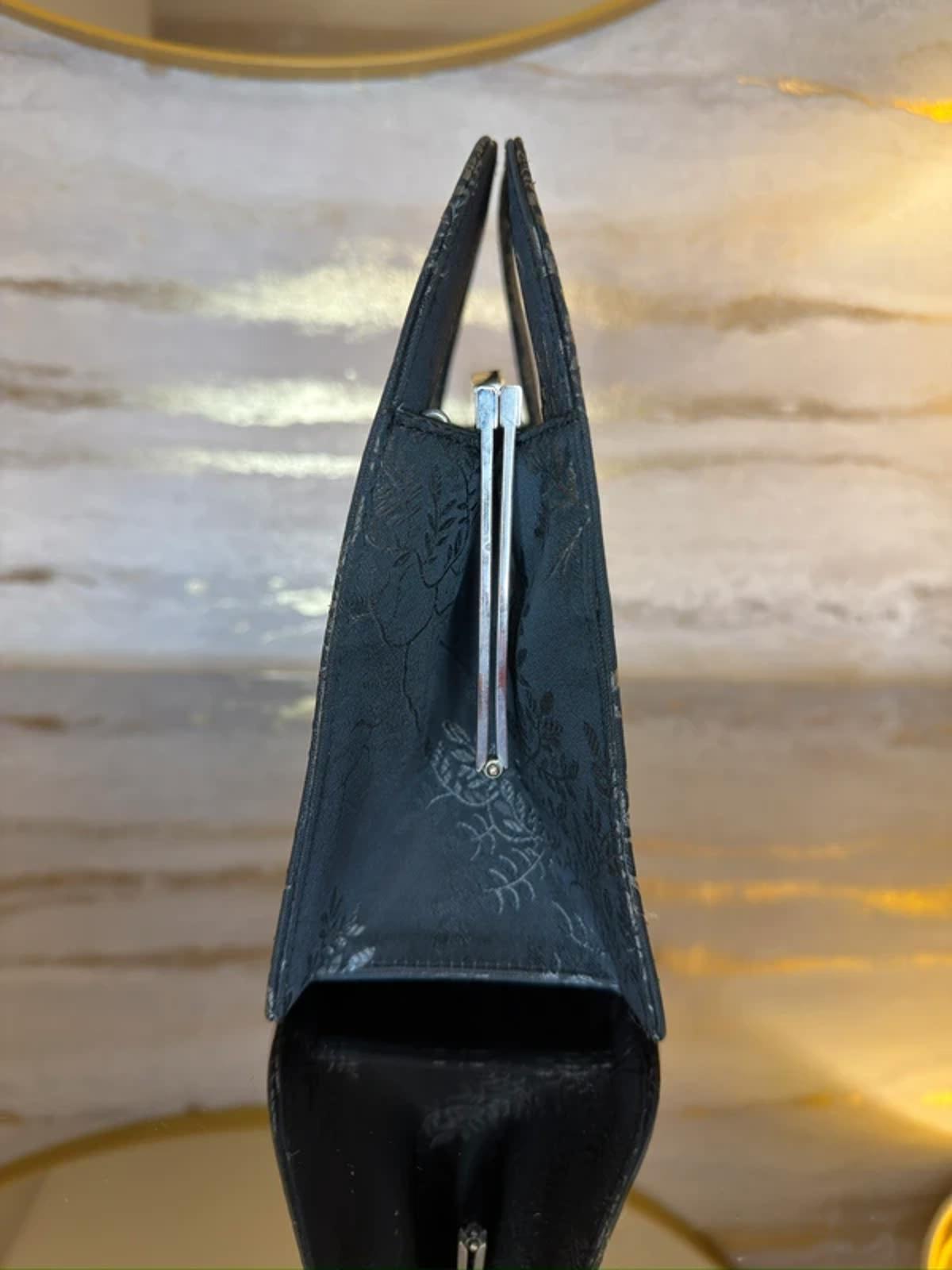 Charles Jourdan Black Floral Mini Bag