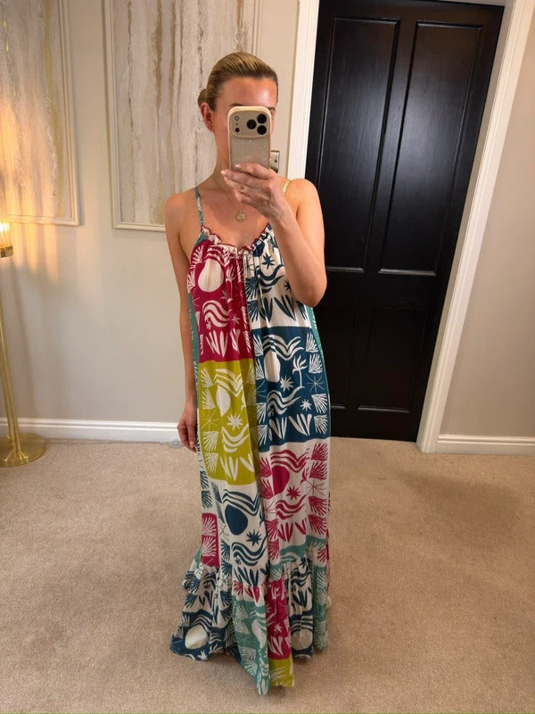 BNWT Anthropologie The Malika Gauze Maxi Dress by Celandine Daniella Manini XS