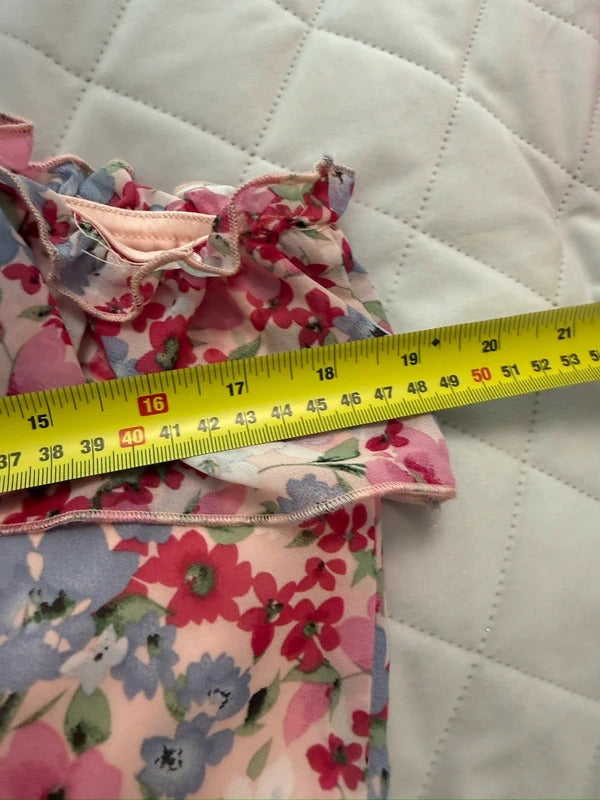 Quiz One Shoulder Pink Floral Blouse 12