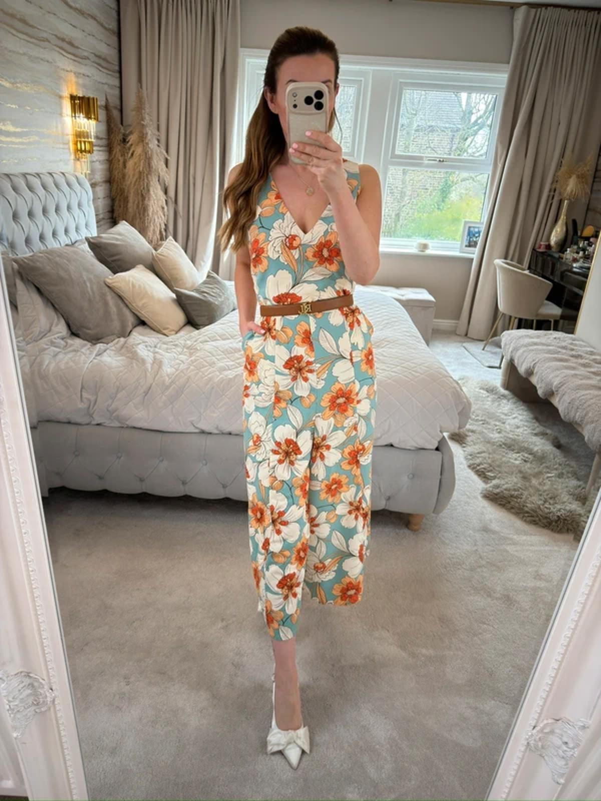 Next Floral Cropped Jumpsuit 14
