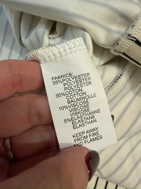 BNWT Love Laura Cream & Black Pinstripe Lounge Co Ord 12