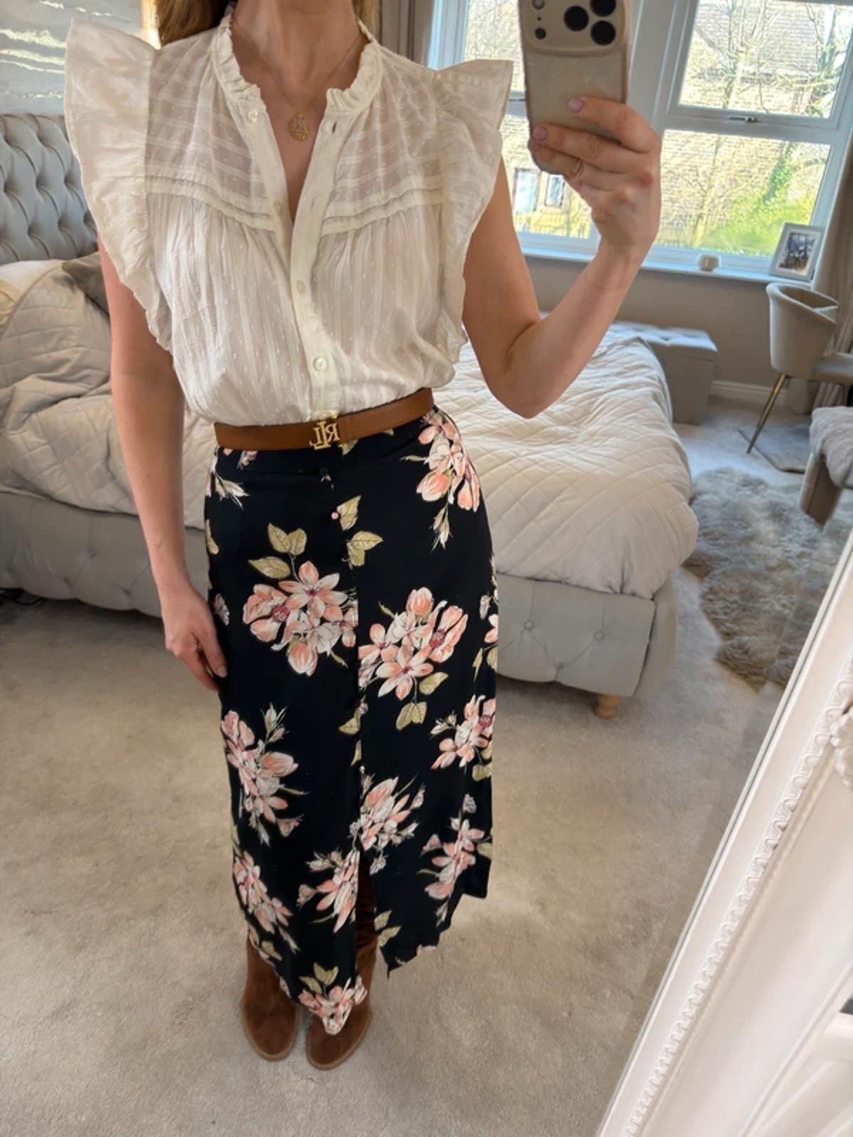 Warehouse Floral Midi Skirt 6