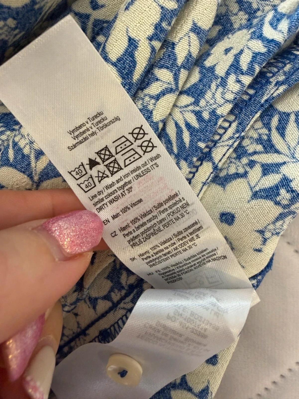 F&F Blue Floral Belted Jumpsuit 10