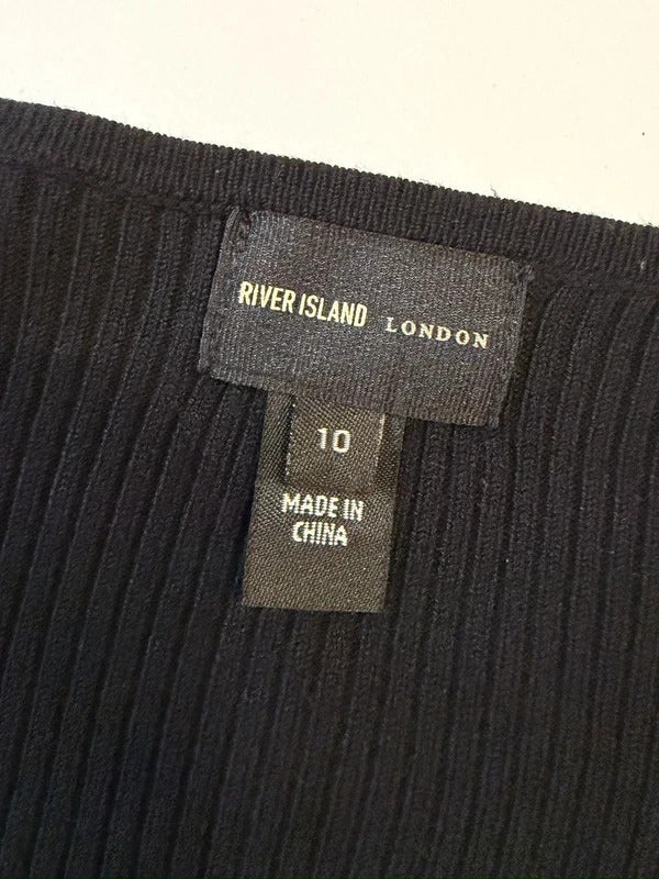 River Island Black Puff Sleeve Top 10