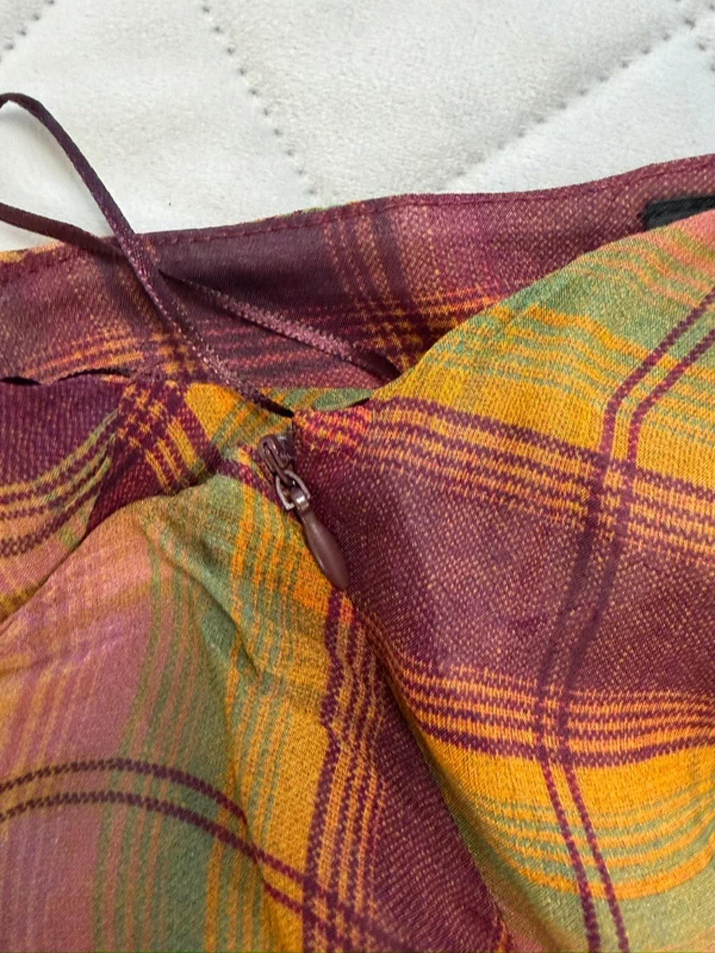 BNWT Zara Tartan Midi Skirt Small