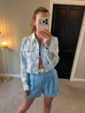 BNWT Reiss Blue Pleated Shorts 10