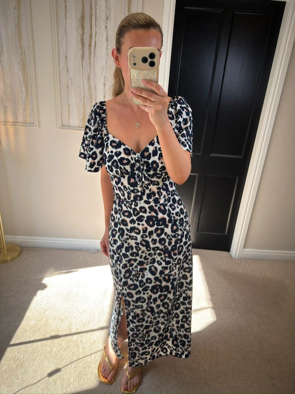 AX Paris Leopard Print Midi Dress 10
