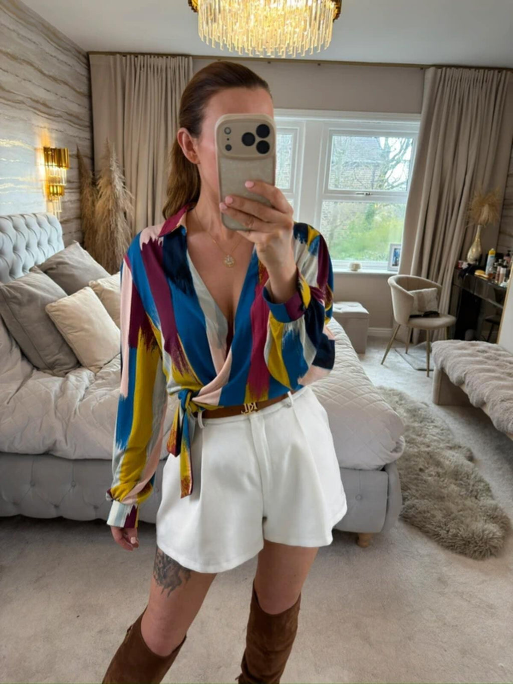 Monsoon Multicoloured Tie Side Blouse 16