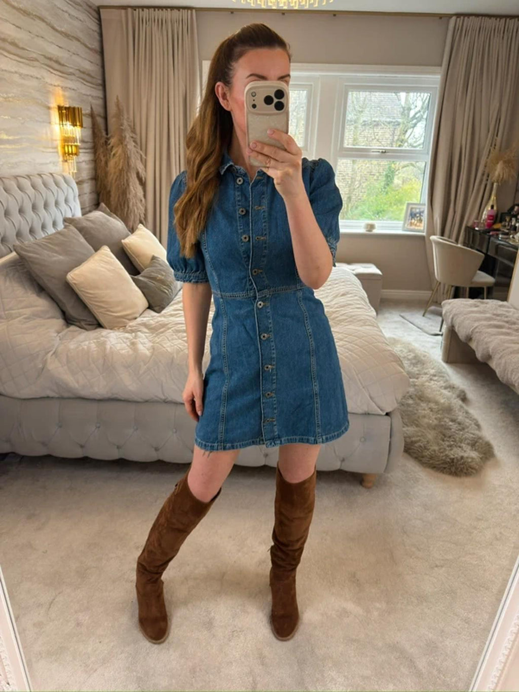 Jack Wills Denim Shirt Dress 6 ⭐