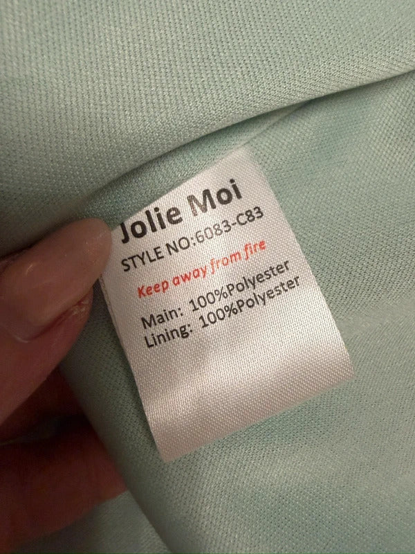 BNWT Jodie Moi Mint Green & Gold Tie Neck Maxi 10