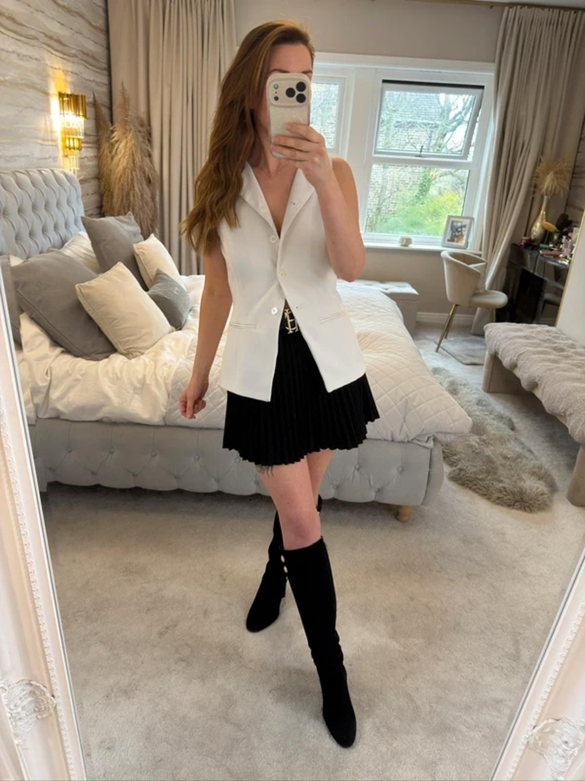 Primark Off White Waistcoat XS