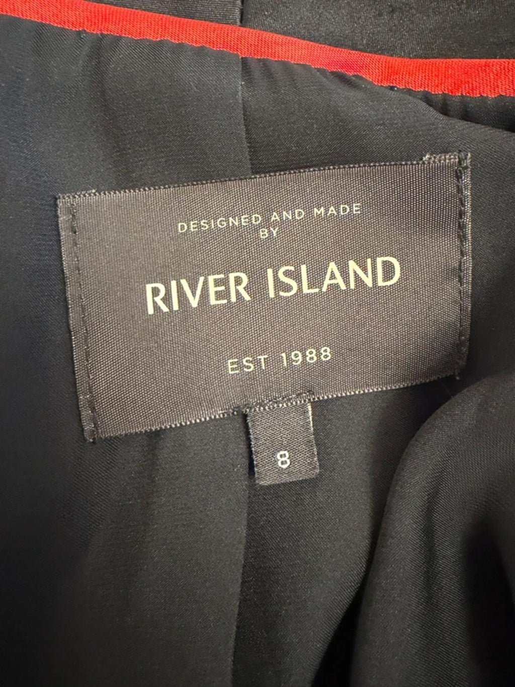 River Island Black Tuxedo Blazer Mini Dress 8