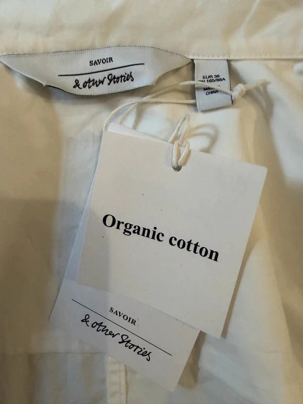 BNWT & Other Stories White Cinched Shirt 10