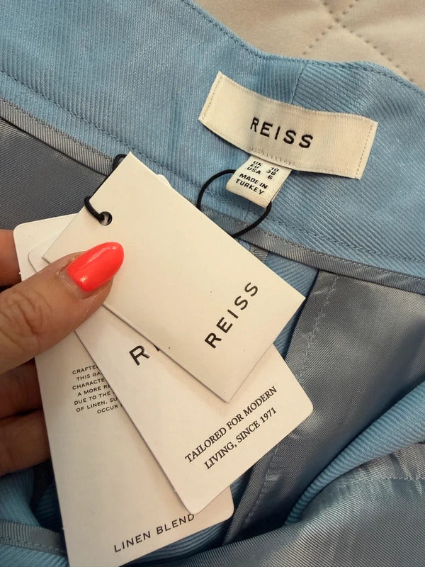 BNWT Reiss Blue Pleated Shorts 10