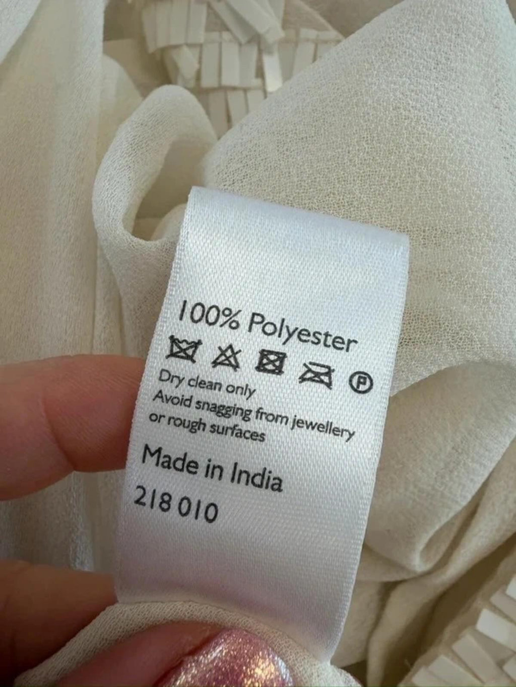 Modern Rarity Cream Sequin Blouse 12