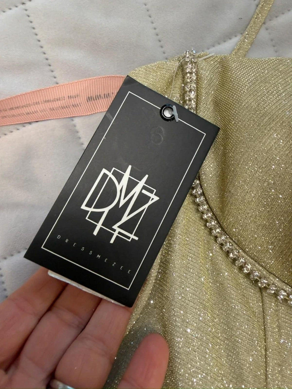 BNWT Dressmezee Gold Embellished Mini Dress