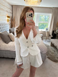 BNWT Joseph Ribkoff Off White Textured Blazer 12