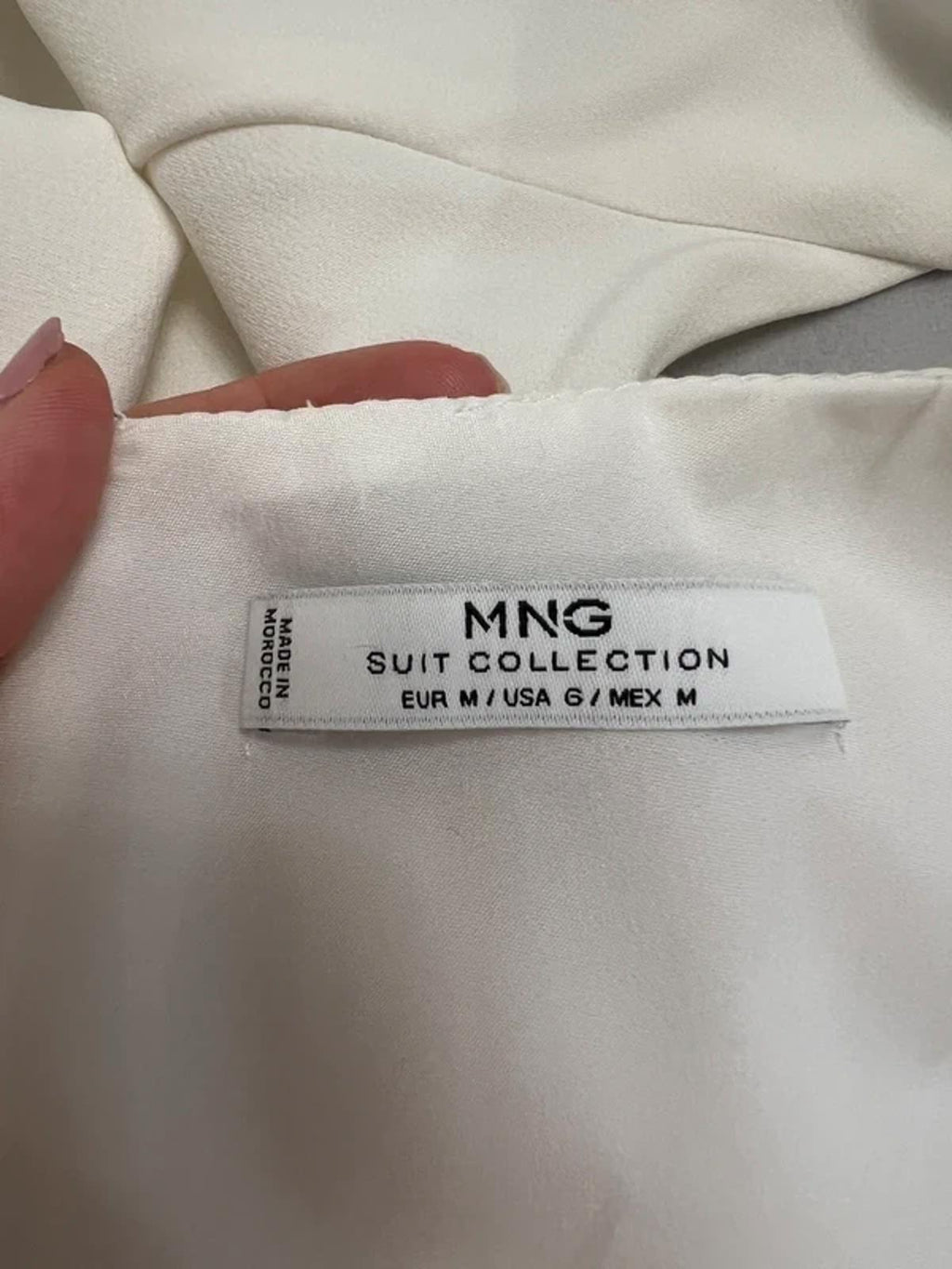Mango White Formal Dress Medium