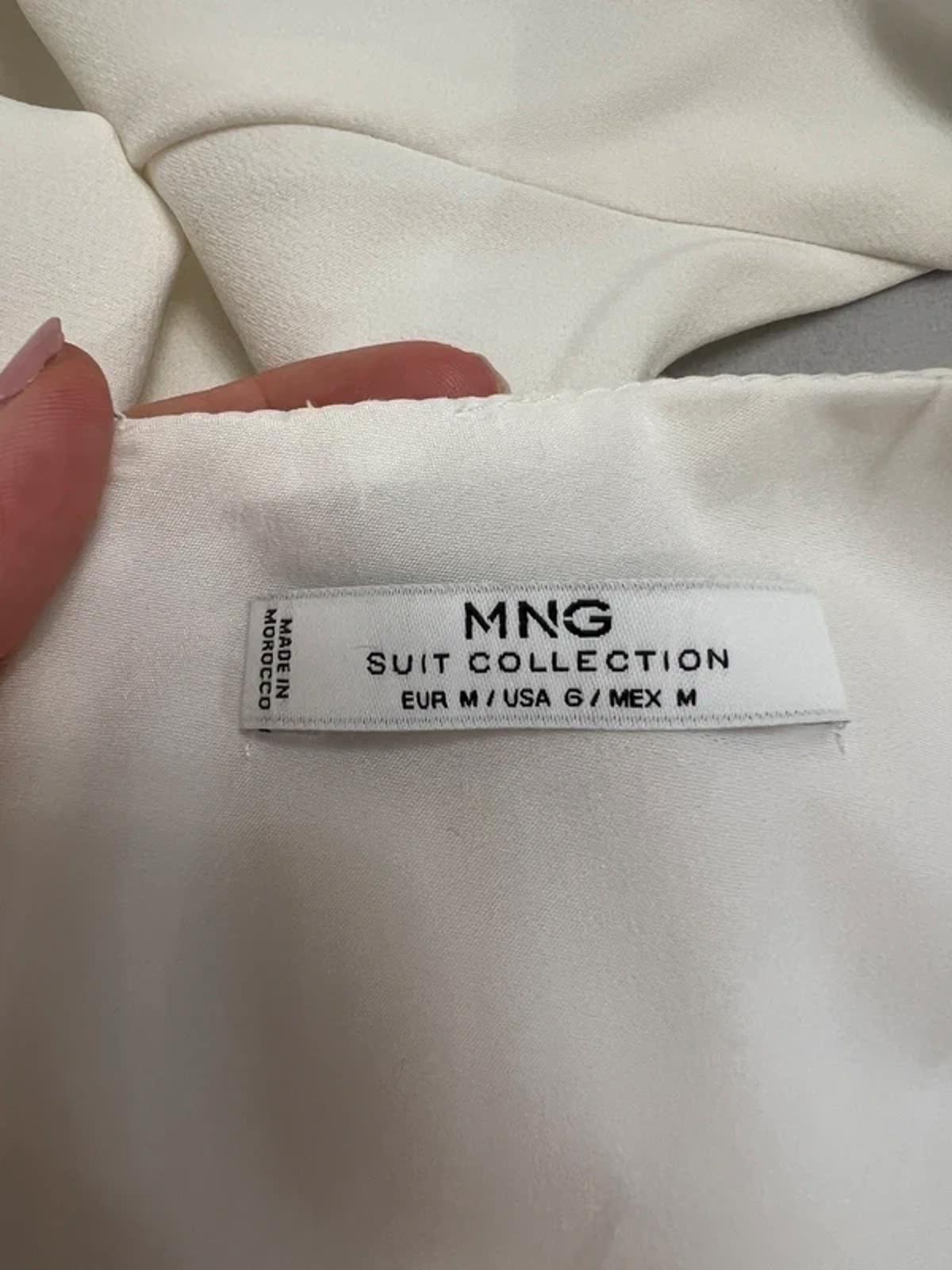 Mango White Formal Dress Medium
