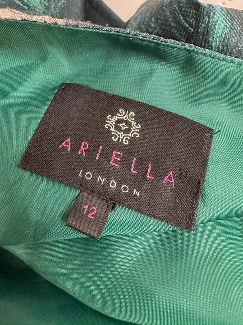 Ariella London Green Floral Midi Dress 12