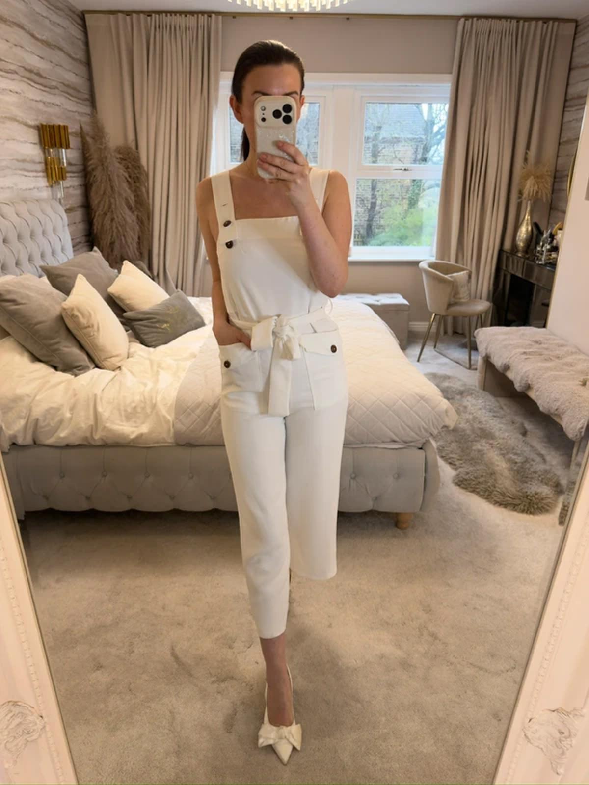 Topshop White Jumpsuit 6