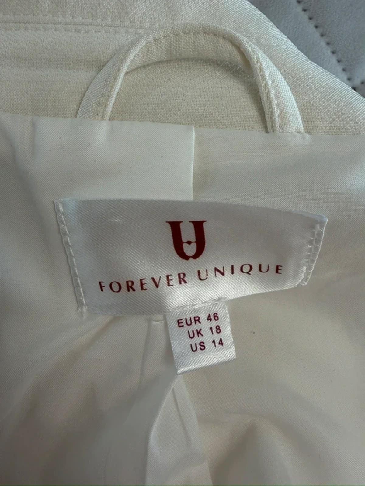 Forever Unique White Blazer 18