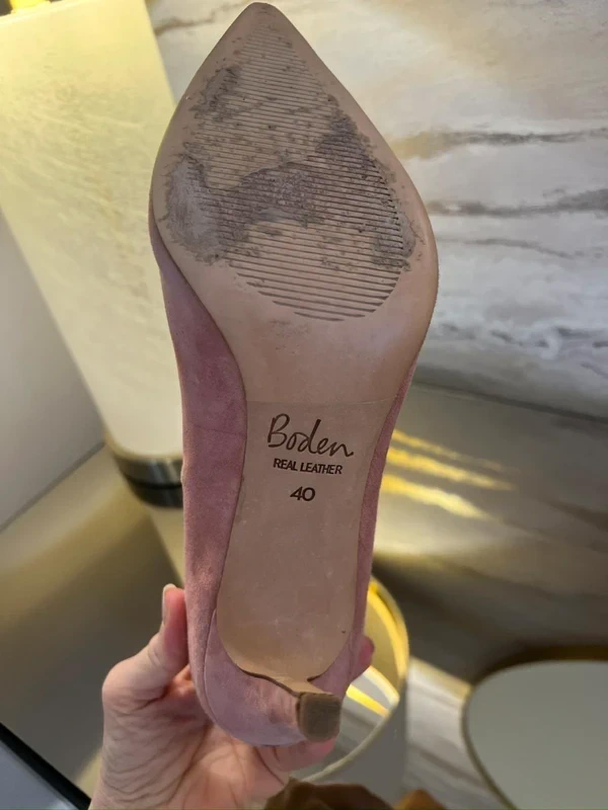 Boden Pink Suede Shoe Boots 40
