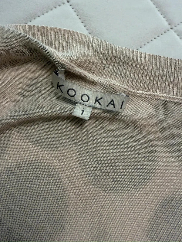 Kookai Dusky Pink Knitted Top Small