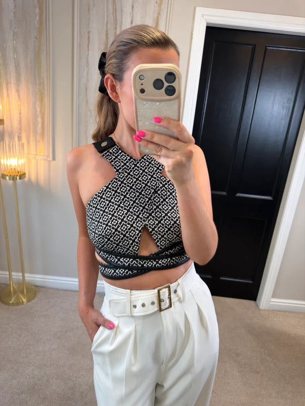 BNWT Three Floor Monochrome Top Small