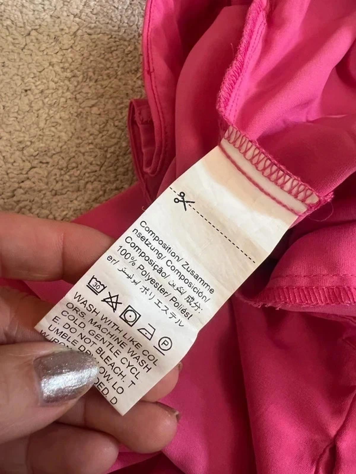 Pink Wide Leg Trousers Tall Small