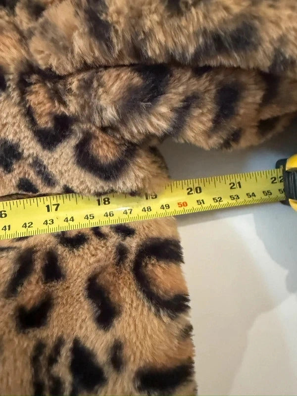 Jacqueline de Yong Animal Print Faux Fur Small