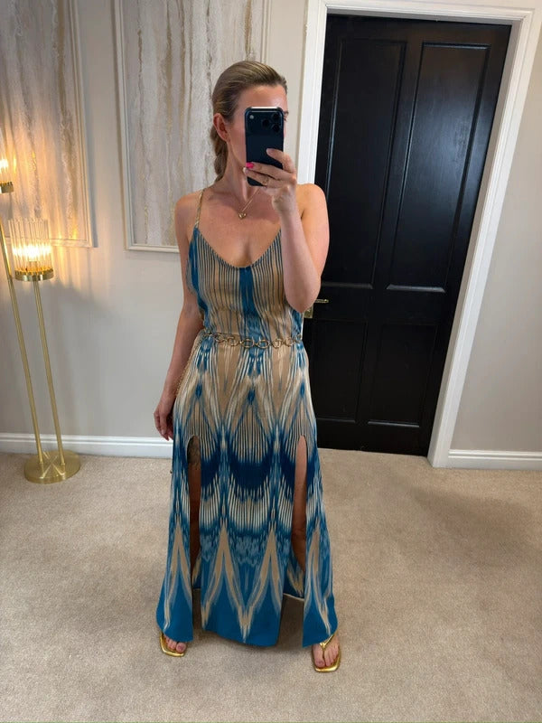 Beach Bunny Low Back Maxi Dress Medium