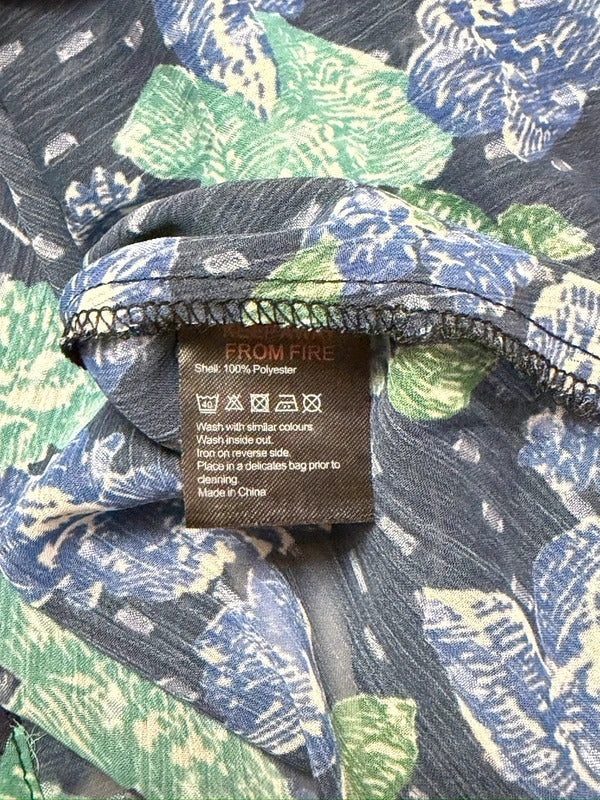 BNWT Warehouse Black Floral Boho Blouse 12