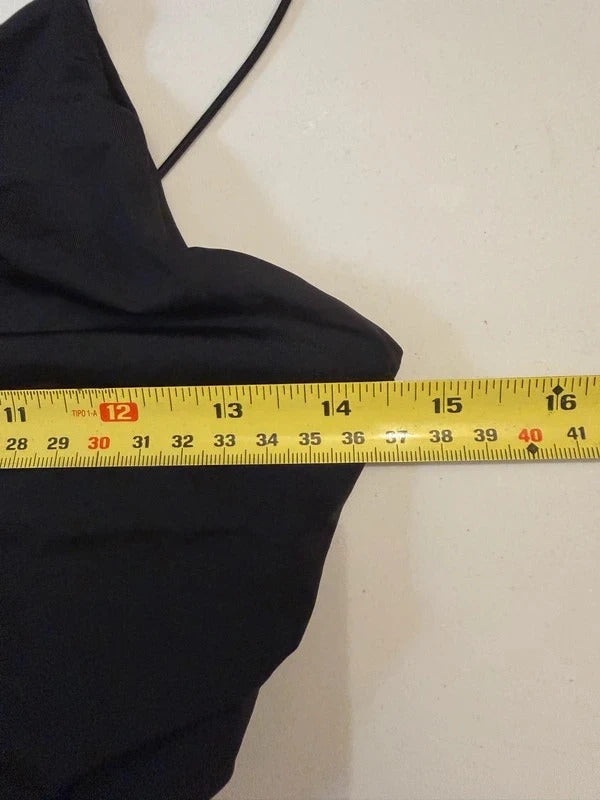 BNWT Zara Black Slinky Split Maxi Dress Medium