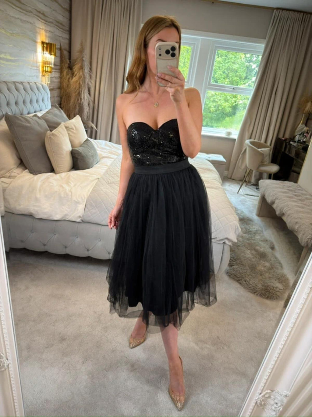 Rare London Limited Edition Black Sequin Tutu Tulle Dress XS