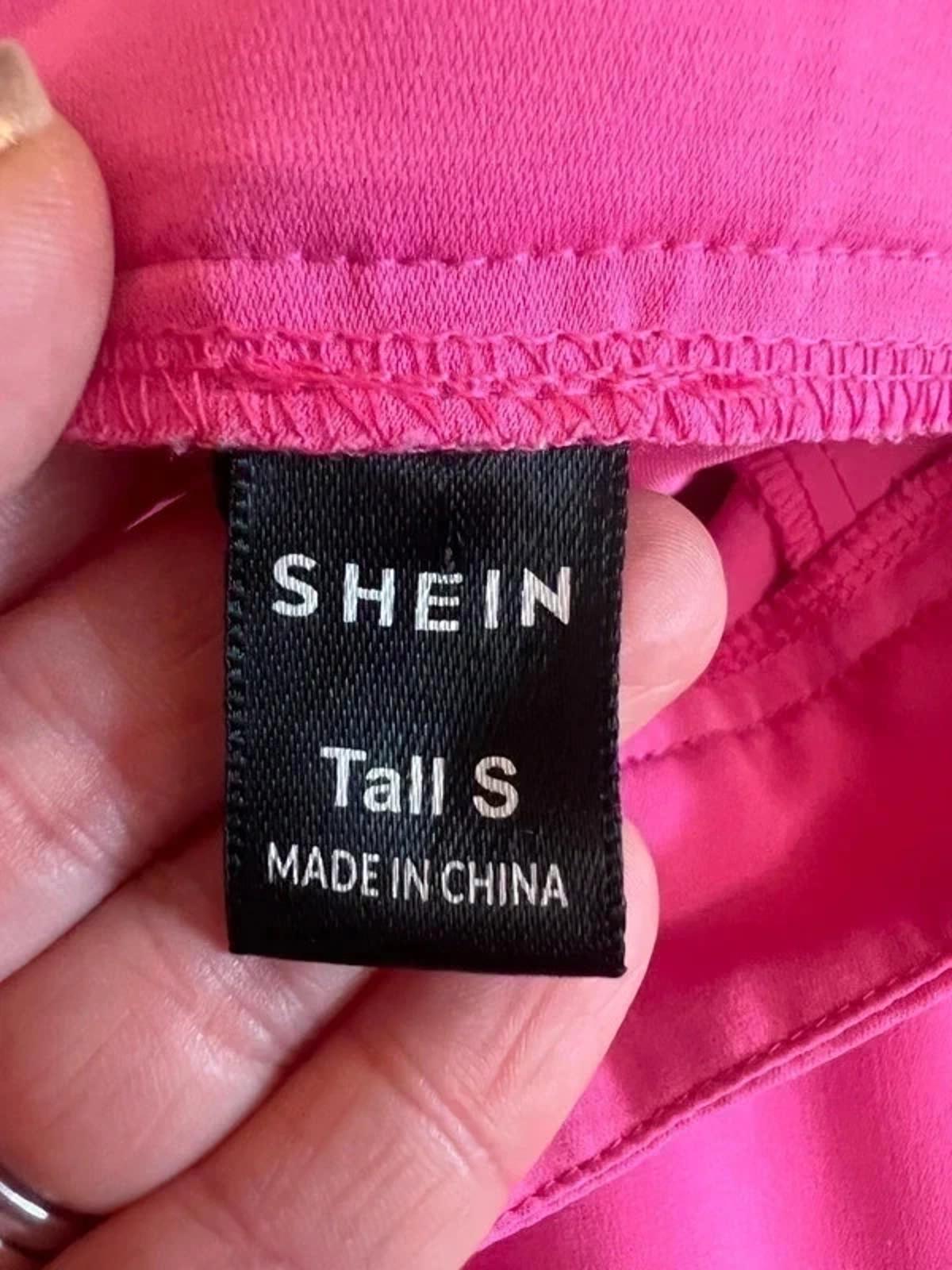 Pink Wide Leg Trousers Tall Small