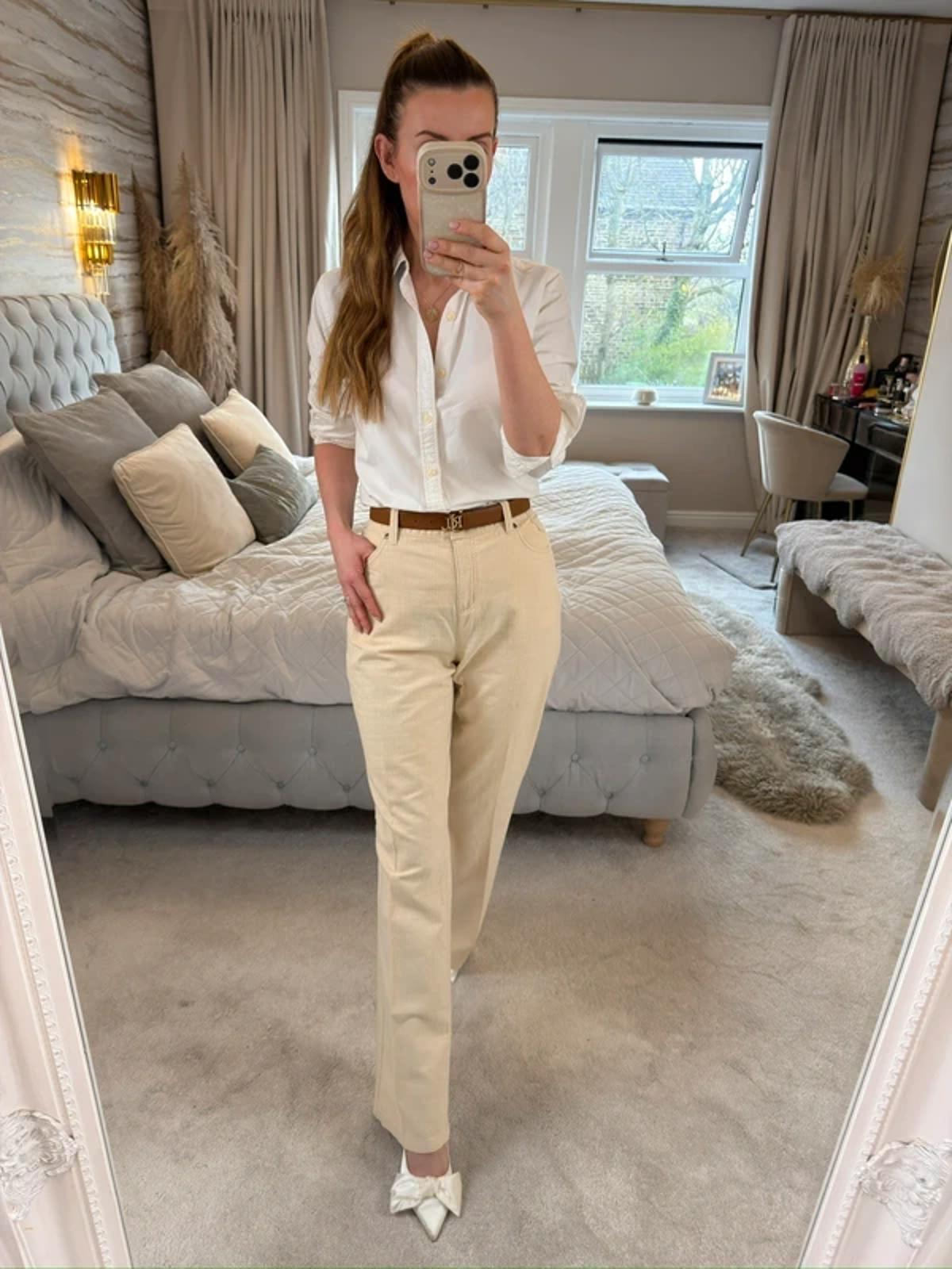 Per Una Cream Trouser 14