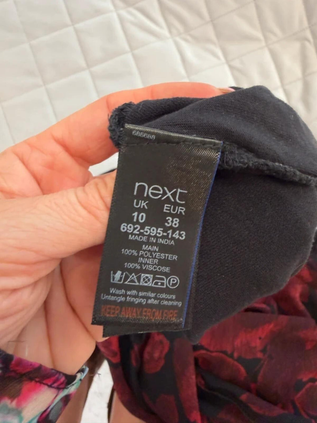 Next Black & Red Tassel Blouse 10