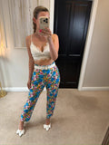 BNWT Zara Multicoloured Floral Trousers Large